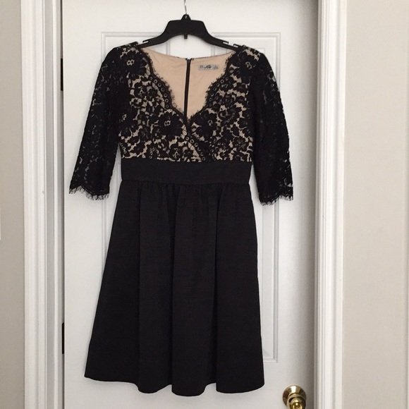 Eliza J Lace & Faille Dress, sz 6 - Picture 5 of 6